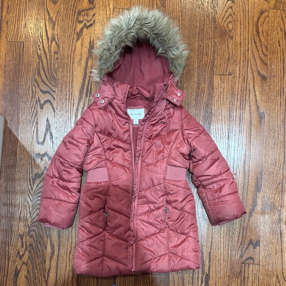 Calvin Klein Jeans Pink Puffer Jacket